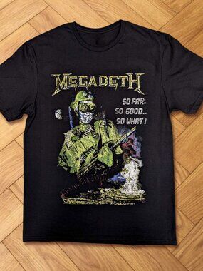 Megadeth So Far So Good So What Explosion Vintage T-Shirt